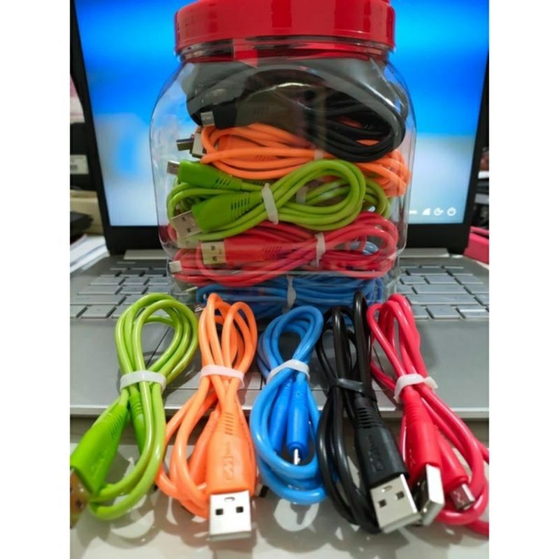 KABEL DATA AUTHENTIC WARNA WARNI  MICRO USB