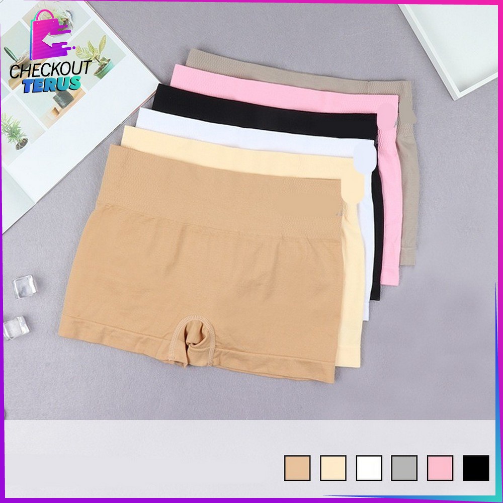 CT P114 Celana Korset Wanita Bentuk Petak Boxer Celana Pendek Wamita Korset Munapi Celana Dalam Wanita Slimming Pants CD Wanita