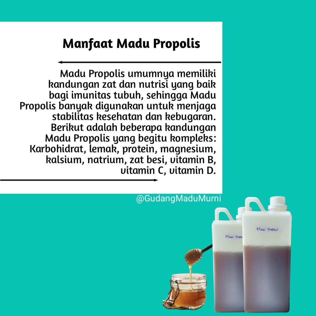 

Madu Hutan Murni 1kg Propolis Madu Asli Premium Grade A Tanpa Campuran Madu Hutan Liar Raw Honey