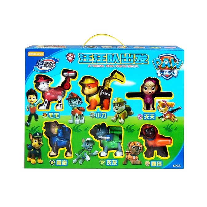 MAINAN PAJANGAN FIGURINE ISI 6 MARSHAL ROCKY RUBBLE CHASE ZUMA SKY PAW PATROL 6 IN 1-777-7