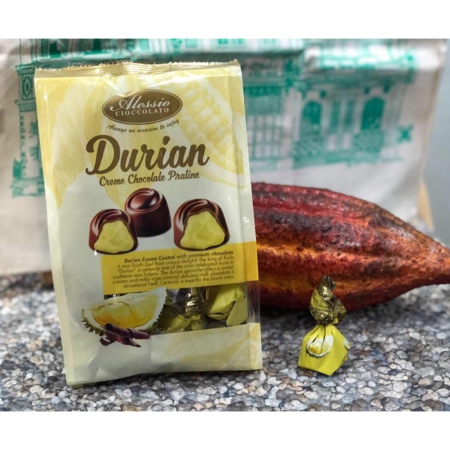 

alessio cioccolato - cokelat durian