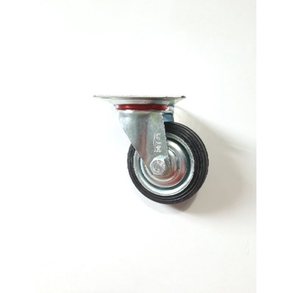 Roda Trolley 6 inch Hidup / Roda Karet Etalase Gerobak (G729)