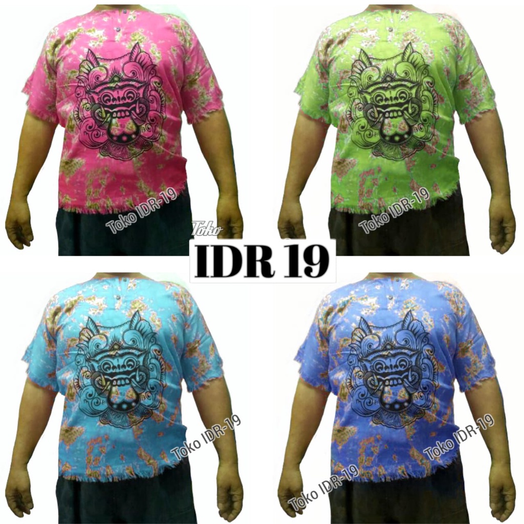 Baju Barong Bali Jumbo Pria &amp; Wanita [Pilih Warna] - Kaos Barong Murah - Toko IDR 19