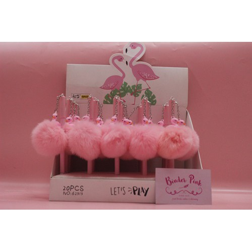 

Pen Pom-pom Flamingo by.binderpinkshop