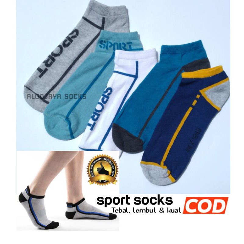 TOKO KL | kaos kaki olahraga pendek mata kaki kaos kaki sport Ankle motif pria wanita dewasa