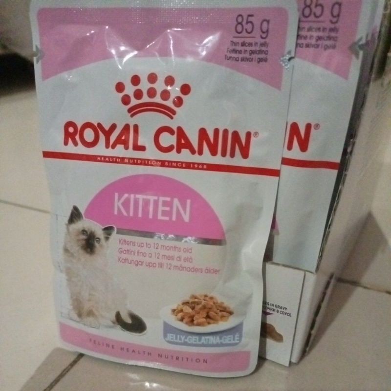 Royal canin sachet kitten (jelly) makanan basah 85gr