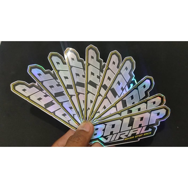 Jual Stiker Hollogram Balap Viral Vol 1 Shopee Indonesia