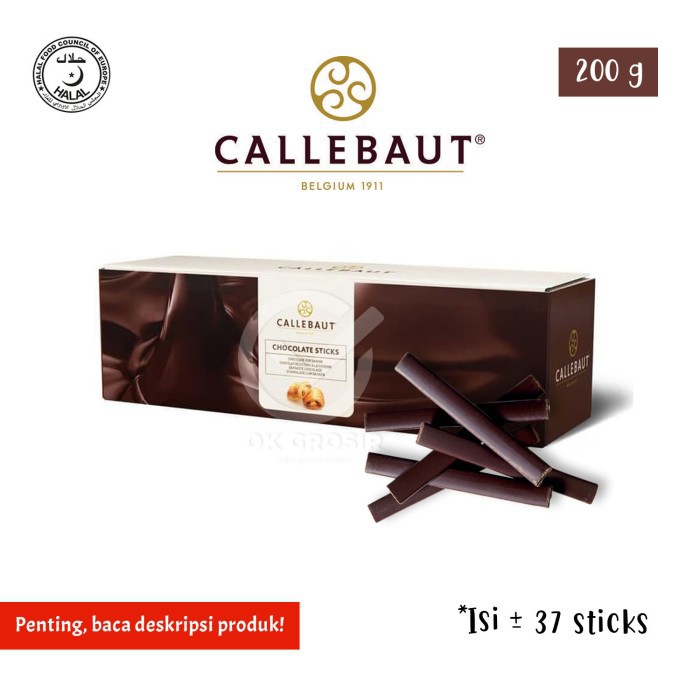 

Callebaut Dark Chocolate Stick 8 cm 44% Cocoa (200 gr)
