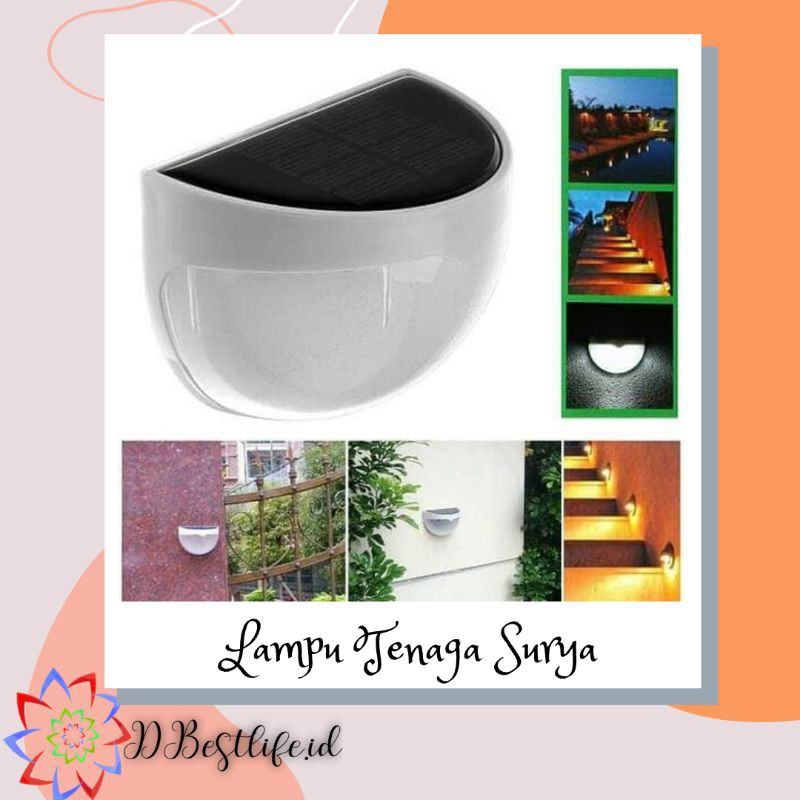 LAMPU TERAS TENAGA SURYA / LAMPU DINDING SERBAGUNA / LAMPU TAMAN SOLAR CELL