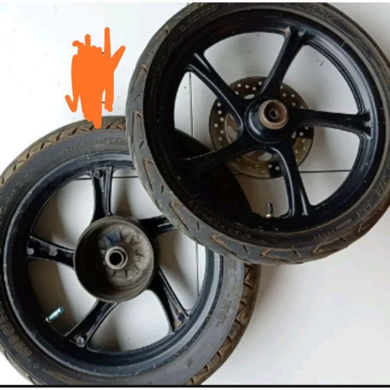 velg velk roda depan belakang ori yamaha mio z m3 fino 125 xeon rc gt 125 karbu atau fi