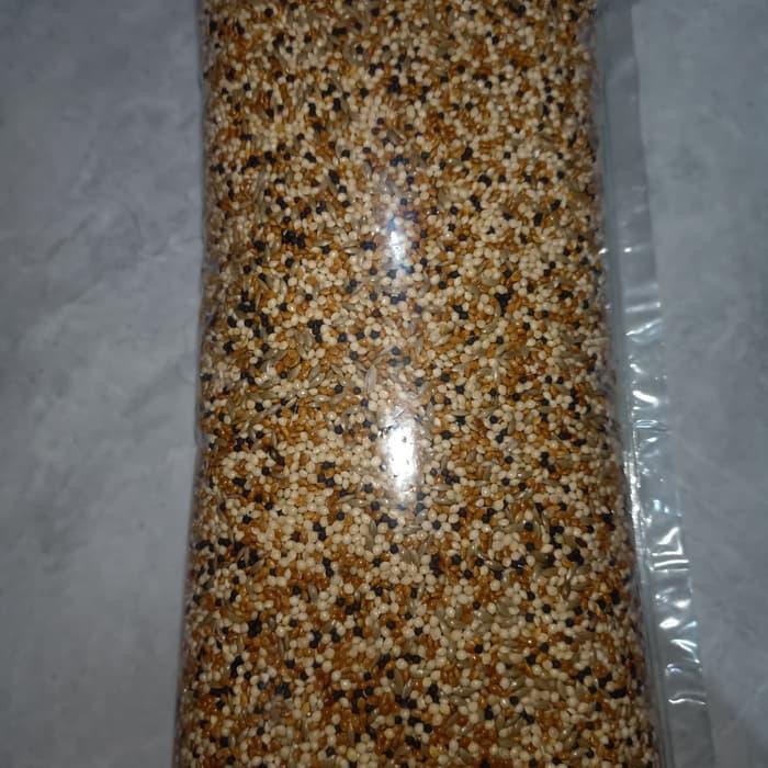 Milet Campur 1Kg - Milet Putih Milet Merah Kenari Seed Biji Sawi