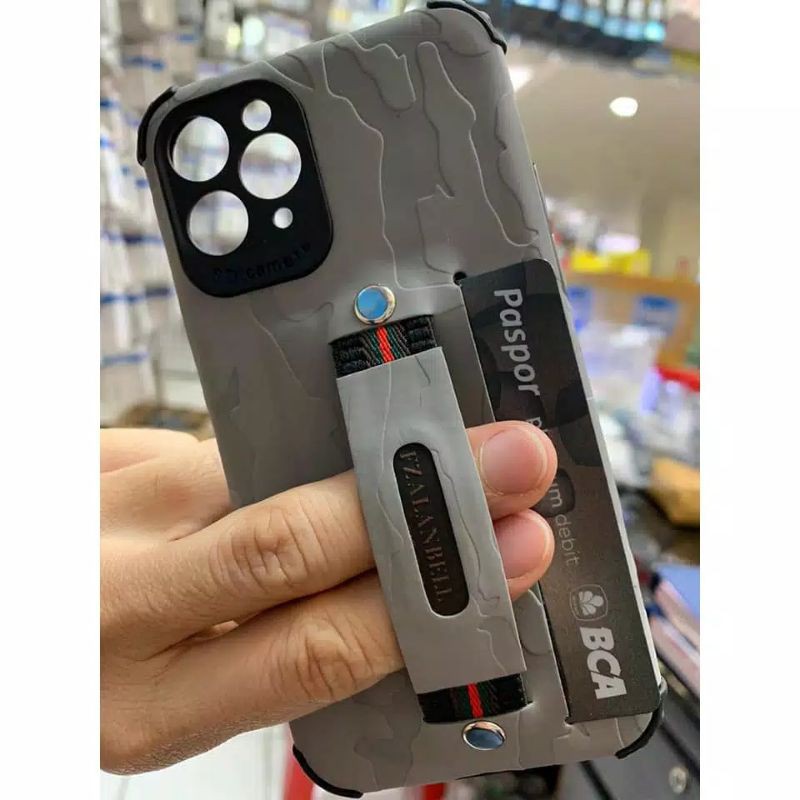 Case Army Grip Slot Card Iphone 7 8, Plus, X, Xs Max, 11, Pro, Max, Xiaomi Redmi 8 8A, Note 8, Pro, 