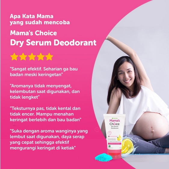 Deodoran Penghilang Bau Badan Mama's Choice Dry Serum Deodorant