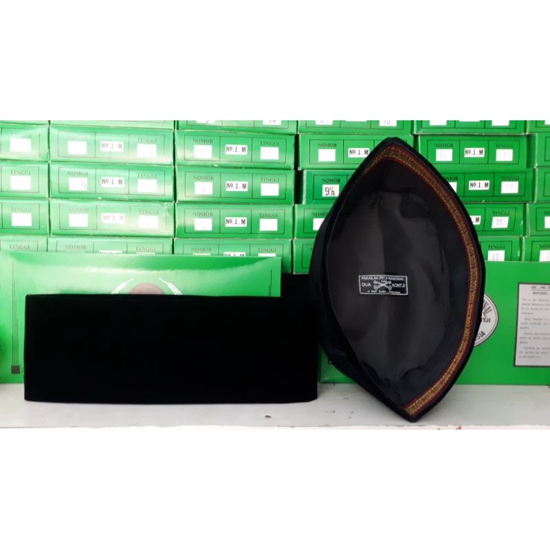 Peci Kopeah Kopiah Kopyah Kopeyah Songkok Cap dua kuntji original (Bisa COD) peci dua kunci