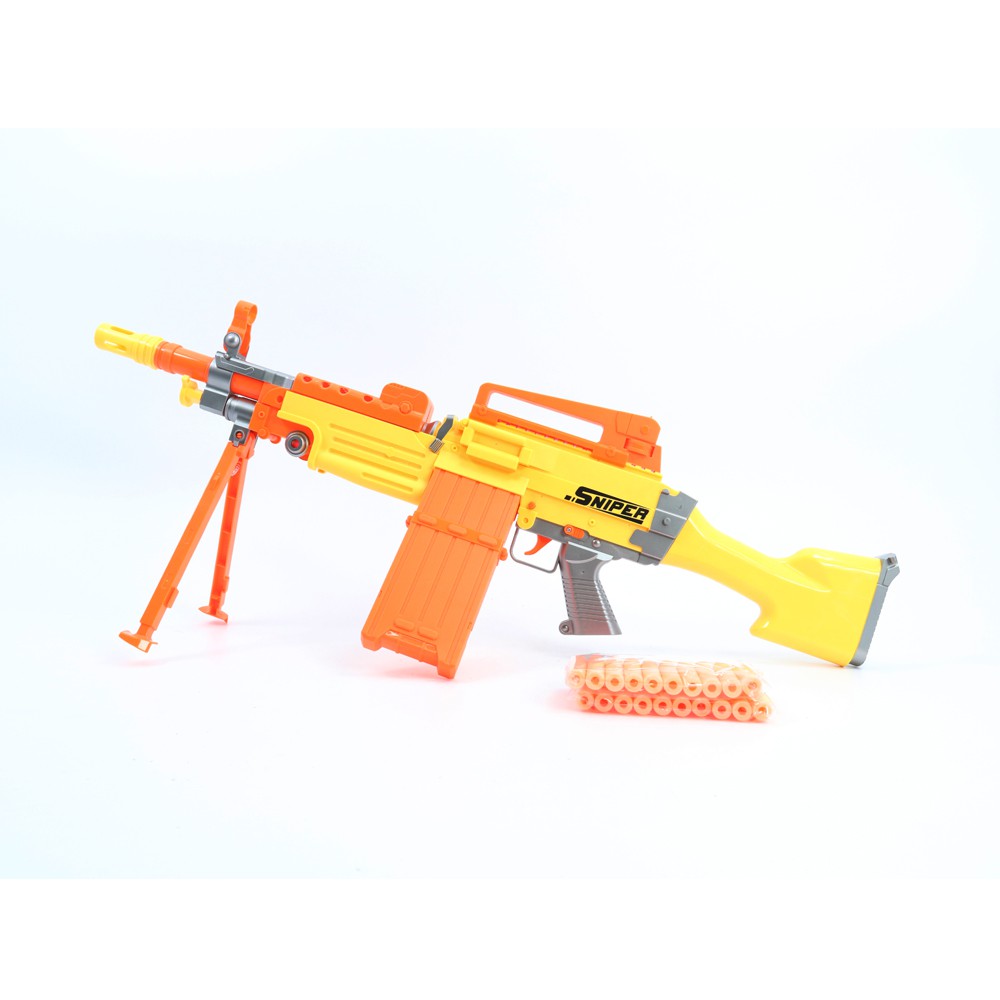 MAINAN SENAPAN SNIPER LASER OTOMATIS BLASTER PELURU LUNAK SOFT BULLET GUN SHOOTING COMPETITION