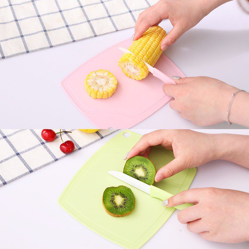 Talenan Pisau Set 3in1 Pisau Pengupas Sayur Buah Dapur Knife Peeler