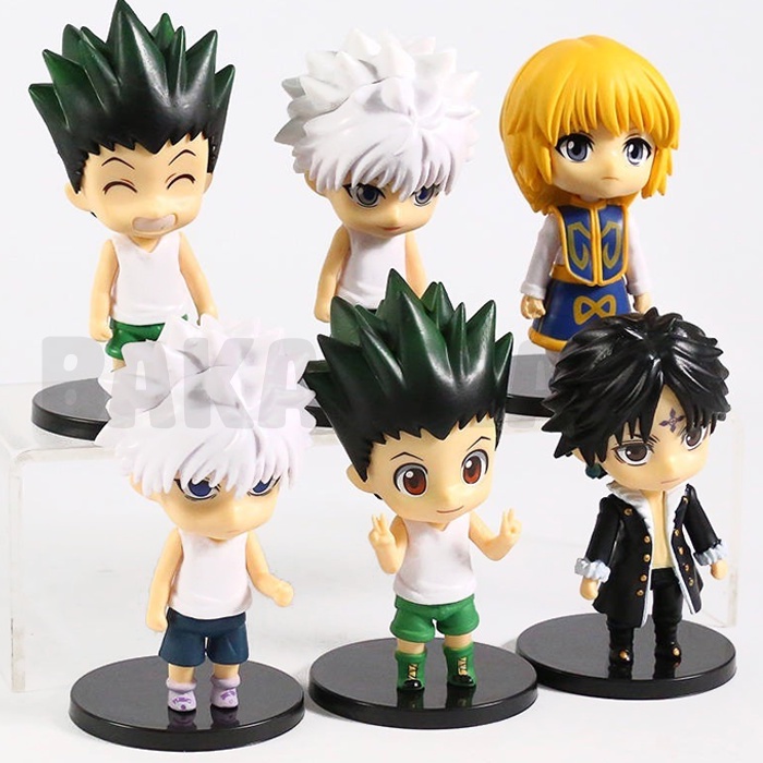 Action Figure Hunter X Hunter: Cute Kawaii Version - Gon, Killua, Kurapika, Chrollo