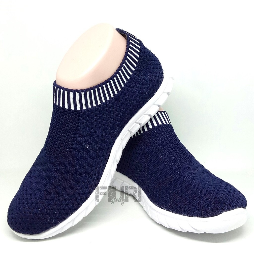 ARDILES Original - Mickelson MYTHA Navy - Sepatu Olahraga Wanita - Sepatu Sneakers Knit Rajut Wanita