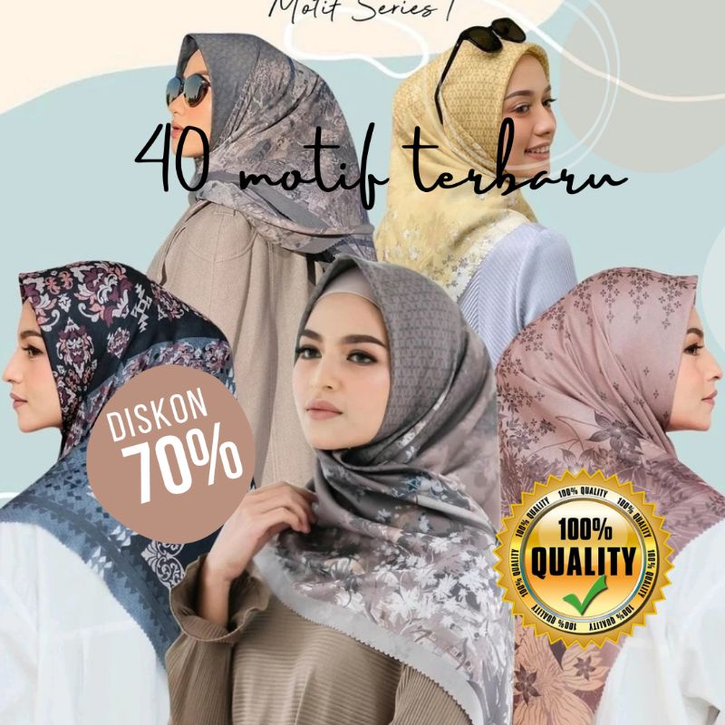 PAKET USAHA HIJAB VOAL SEGIEMPAT MOTIF TERBARU MOTIF DI KIRIM RANDOM ACAK