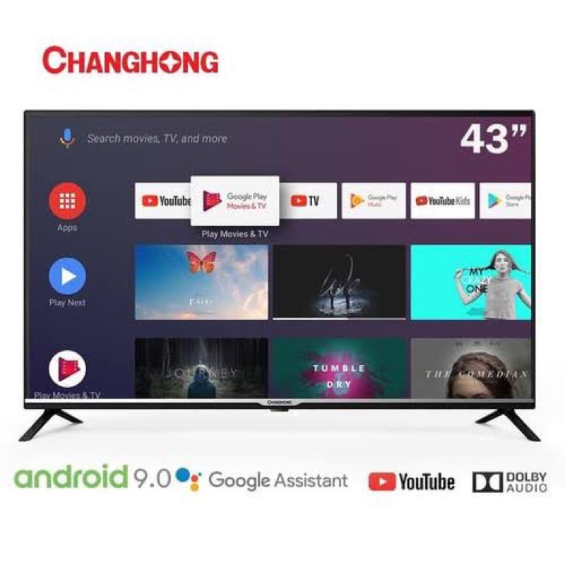 LED TV CHANGHONG L43H7 ANDROID TV 43” Android Smart tv Changhong L43H7
