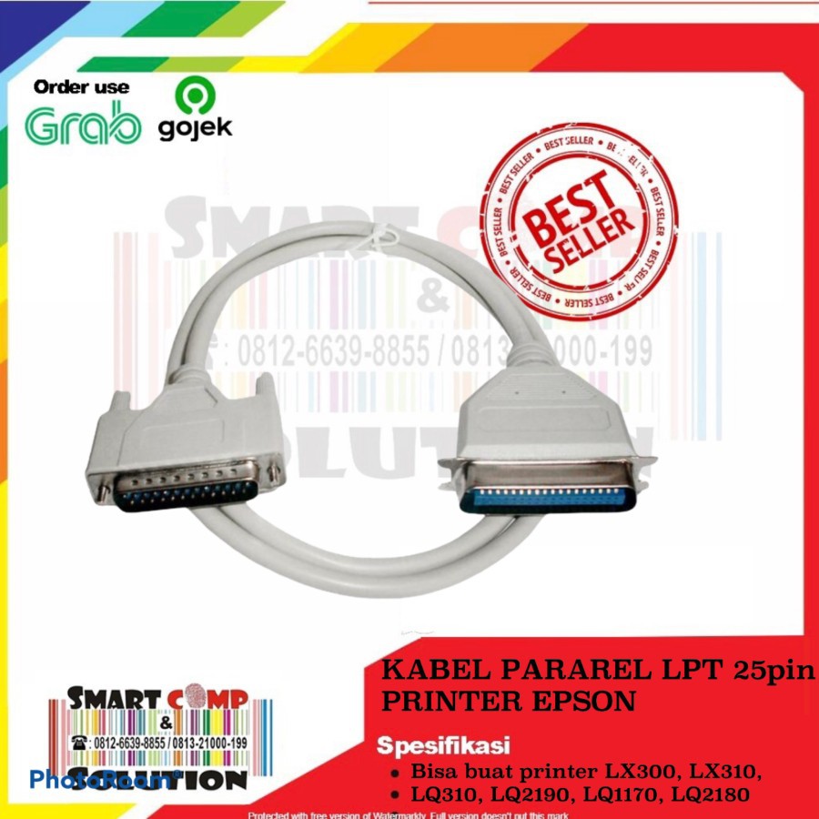 Kabel Data Paralel LPT, Kabel Pararel lpt 25 pin