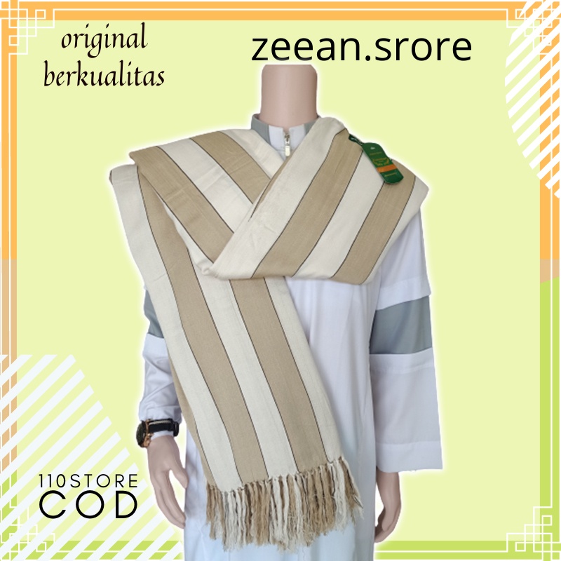 SYAL RIDA SORBAN YAMAN BIRU ZAWEEYA PREMIUM DOBBY TENUN