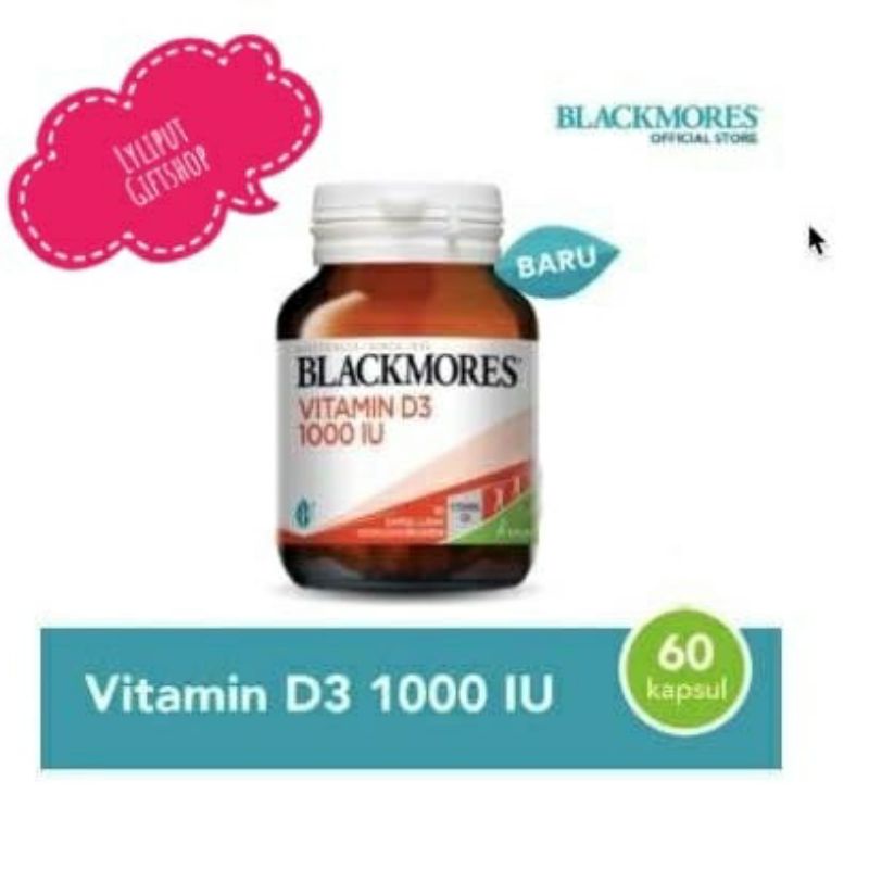 Blackmores vitamin D3 1000 IU 60 kapsul