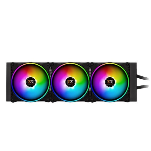 Xagatek Aurora 360 AIO CPU Liquid Cooler Fan 120mm Rainbow ARGB