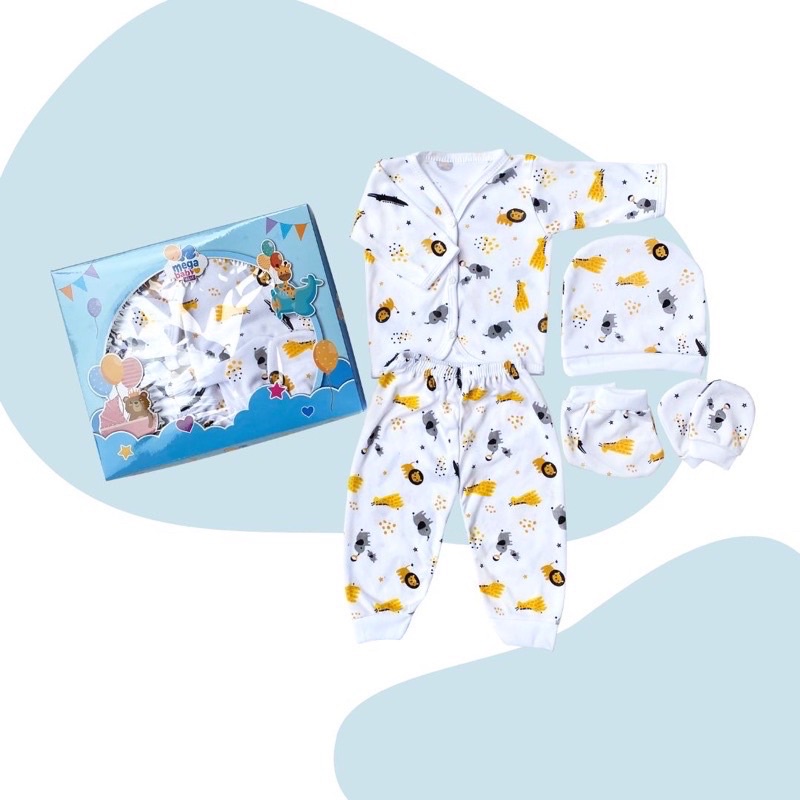 PAKET KADO BAYI GIFT SET HADIAH MELAHIRKAN CEWEK COWOK MEGA BABY MURAH