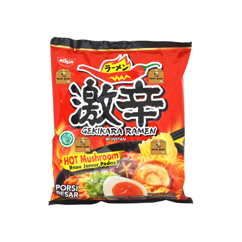 

Nissin Gekikara Ramen Porsi Besar Hot Mushroom Rasa Jamur Pedas Harga Grosir Lebih Murah - 109gr