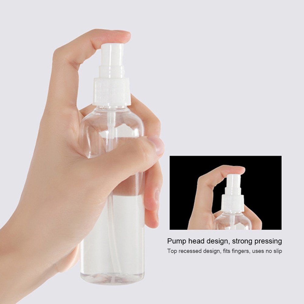 Refillable Bottles Travel Transparent Plastic Perfume Atomizer Empty Small Spray Bottle 30/50/100ml Toxic Free Safe Dropship