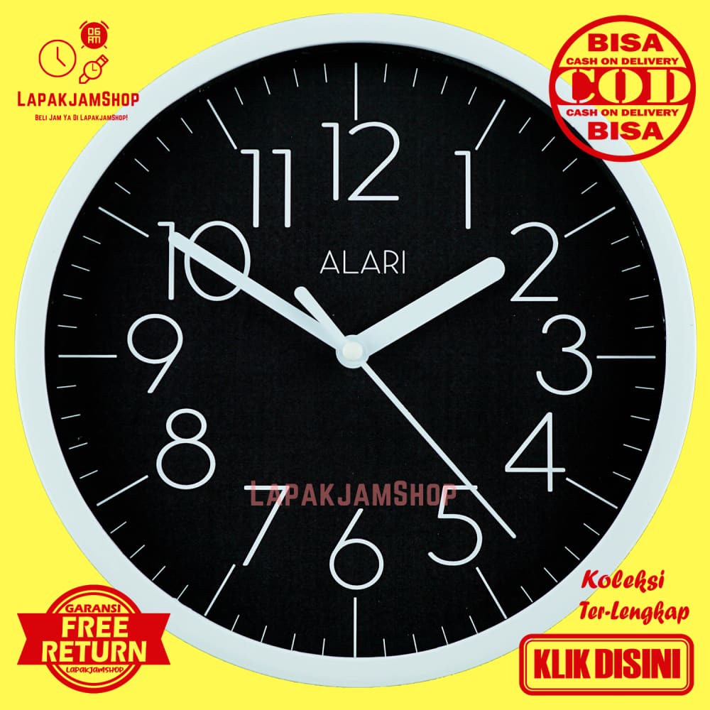 Jam Dinding Minimalis Modern Alari AL1189 Hiasan Dinding rumah