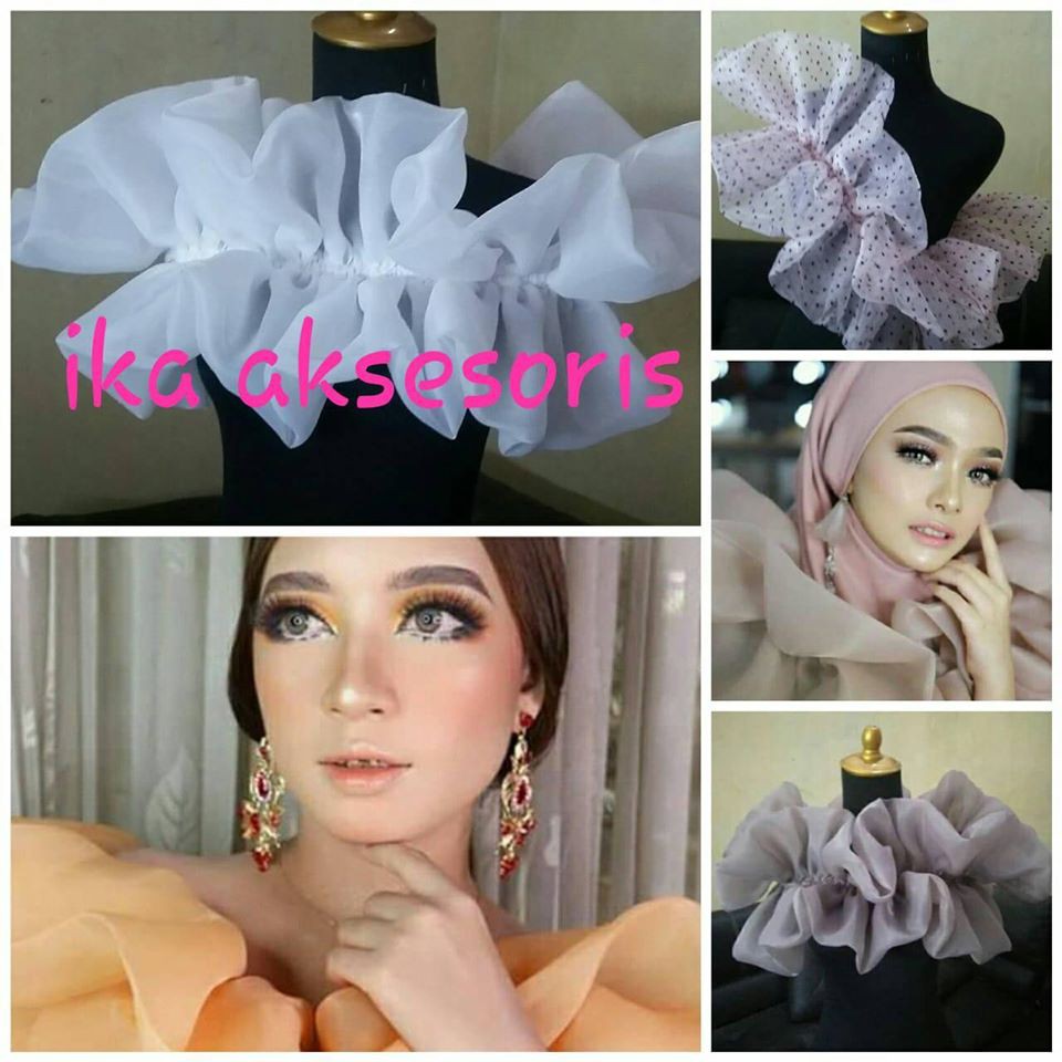 Ruffle Makeup / Ruffle Organza / Penutup dada / Ruffle MUA / Kemben Makeup