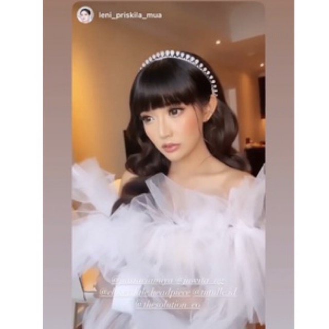 𝙏𝙪𝙩𝙪𝙡𝙡𝙚 Bloomy Ruffle Tile Set / Ruffle Makeup / Ruffle MUA / Kimono Makeup / Kimono Pengantin