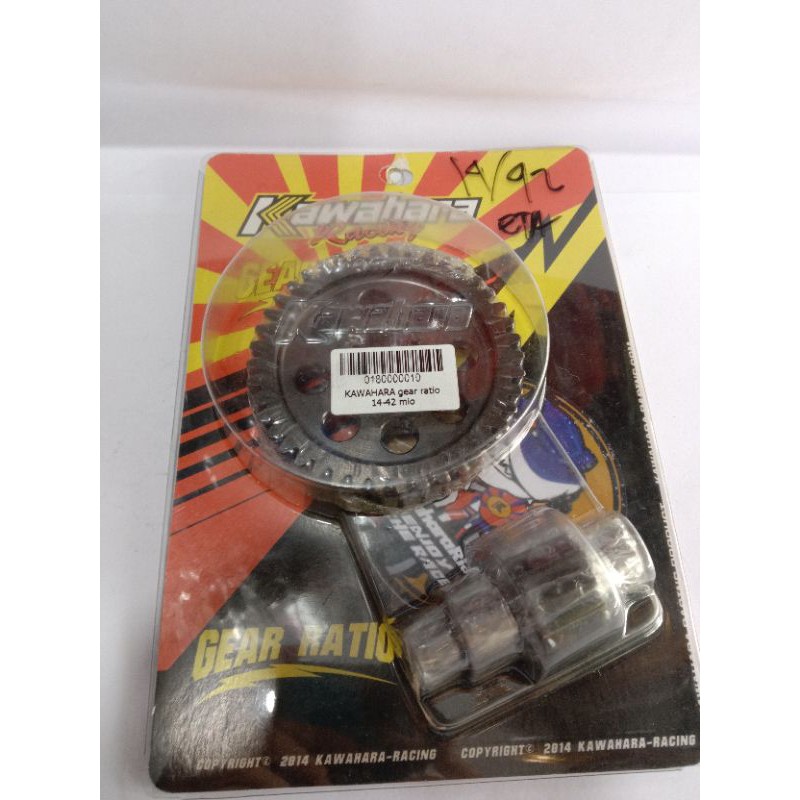 Gear gir gigi rasio mio  kawahara ukuran (14-40 ) (14-41)  (14-42) gigi rasio kawahara mio