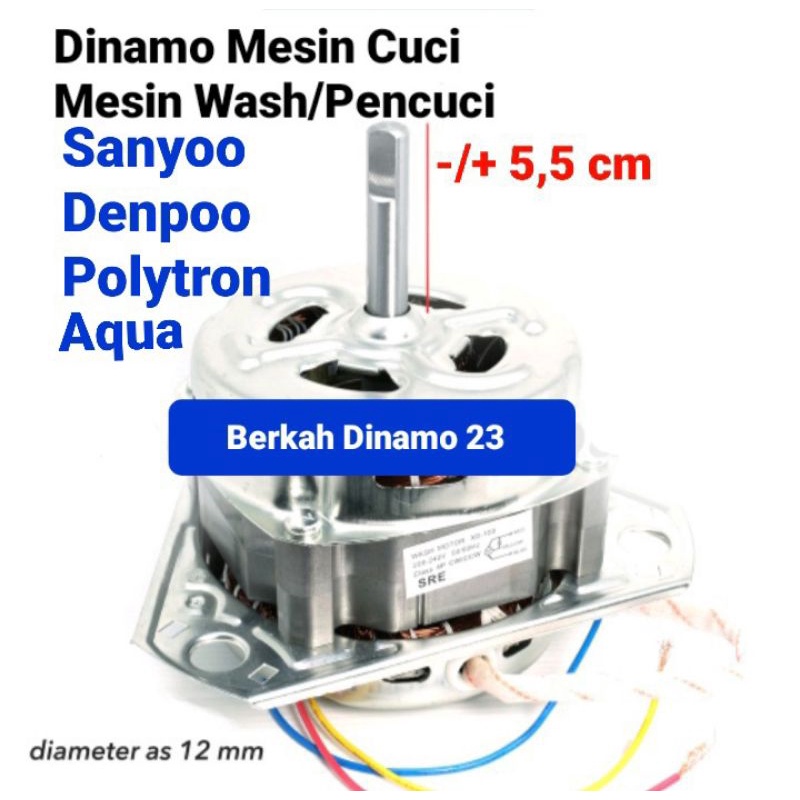 Dinamo Pencuci Mesin Cuci Wash Mesin Penggiling Dinamo Wash Sanyo Aqua / Motor Pencuci Mesin Cuci Denpoo, Akari