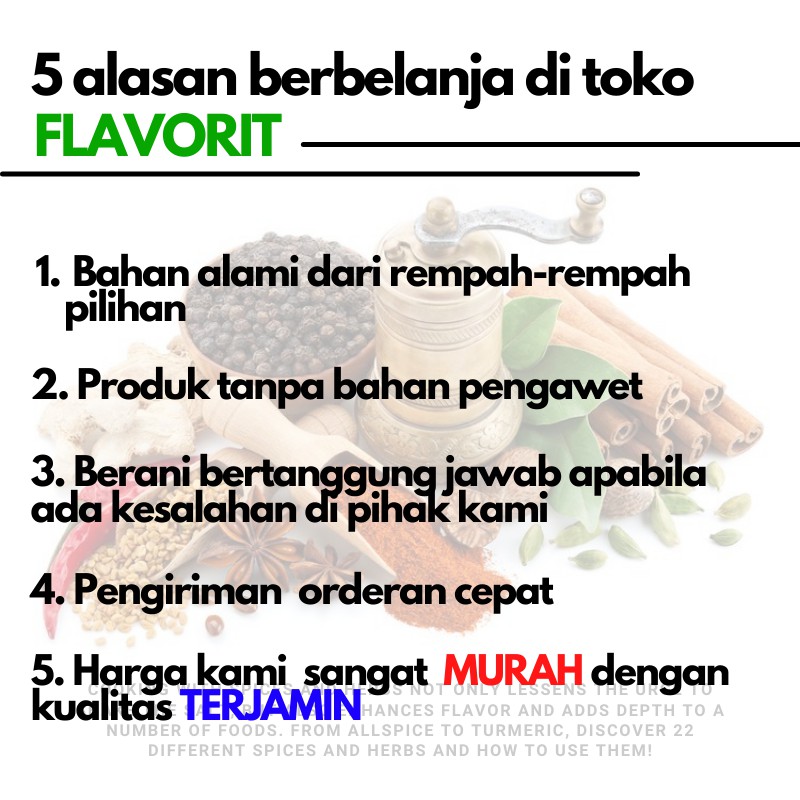 Serbuk Jamu Kunyit Putih Kunir Putih Bubuk Rempah Asli Murni Organik Turmeric Powder Bumbu Dapur