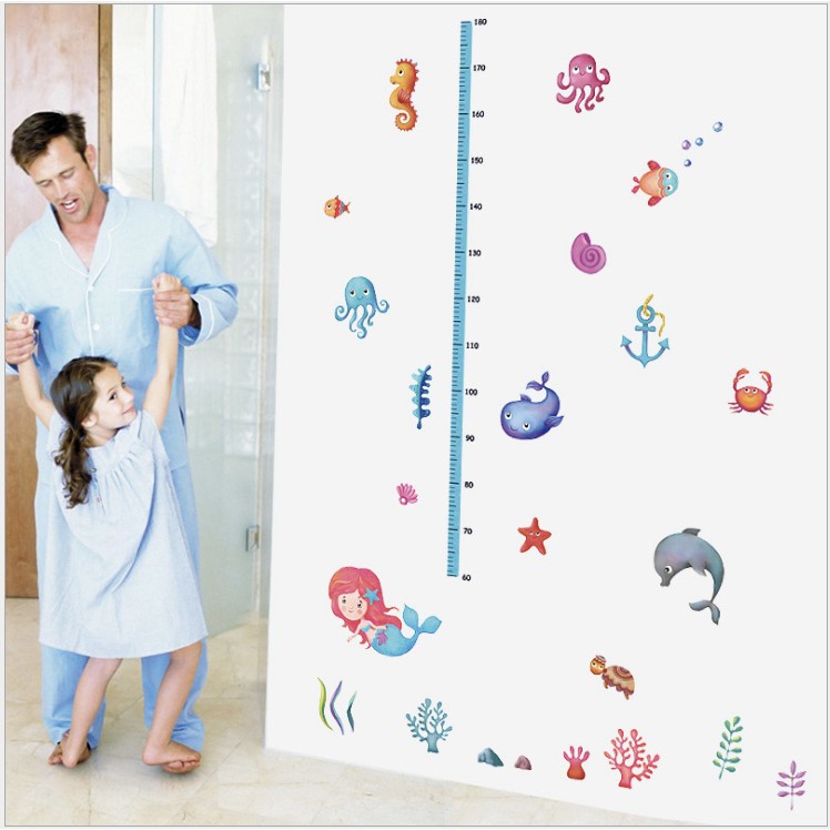 Sticker dinding murah Wall Sticker Wall Stiker Dinding Ukur Tinggi Badan stiker murah