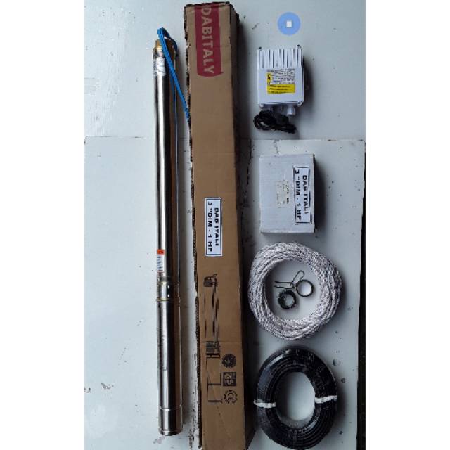 Pompa Air Submersible 3 Dim 1 HP 220 Volt DABITALY 2.5-21 Plastik