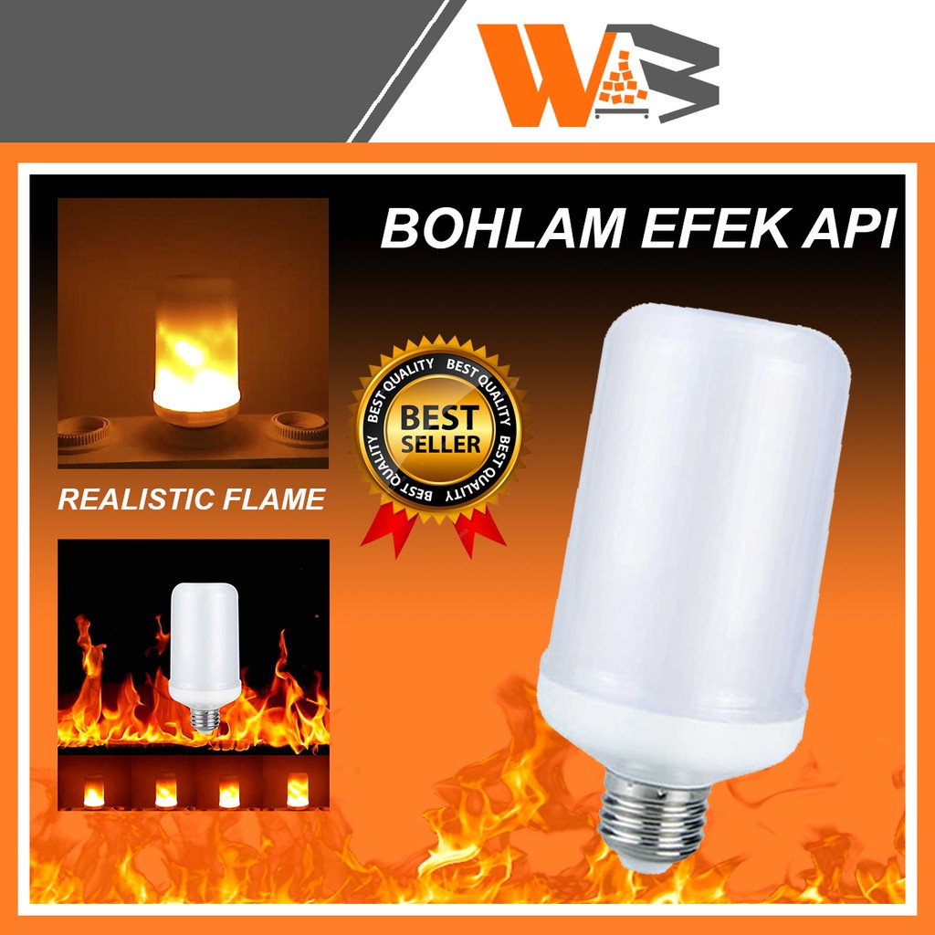 COD LAMPU LED TIDUR DINDING BOHLAM LED DEKORASI KAMAR CAFE SMART LIGHT API OBOR LIGHT BULB DINDING 7W ZZ