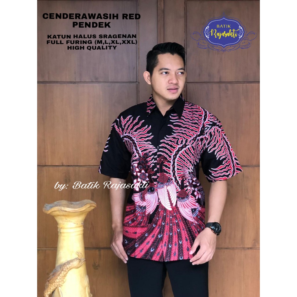 CENDRAWASIH AYU RAJASAKTI KEMEJA BATIK SOLO PRIA LENGAN PENDEK LAPIS FURING ATASAN BATIK PREMIUM MODERN KATUN HALUS BAHUWIRYA  BANAMITRA BANAMITRA PUTIH BANGSAWAN BAYU PUTRA BERLIAN BIRU BHARATAYUDA BIMASENA BIRENDRA BIRU INDAH BRAHMAKERTA BRAHMAKERTA