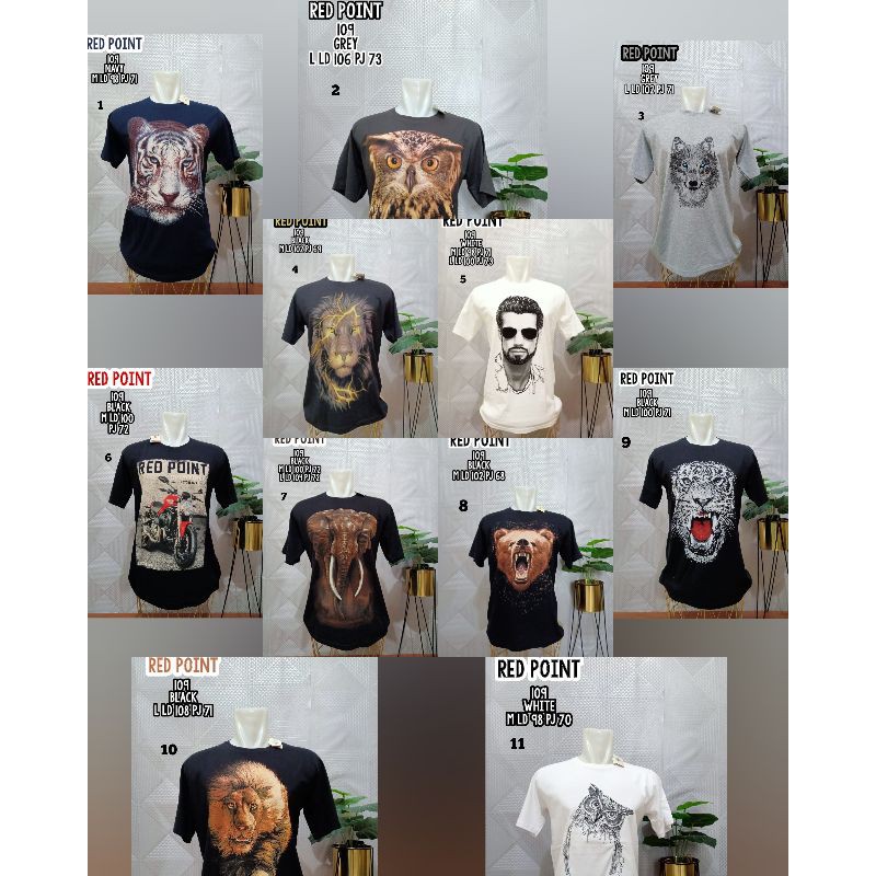 KAOS RED POINT TSHIRT RED POINT