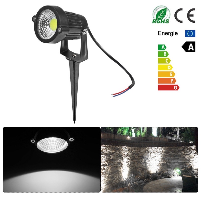 Lampu LED Taman Halaman Teras Outdoor Sorot 5W Watt Tancap Spot Spotlight Garden Park Light Lamp