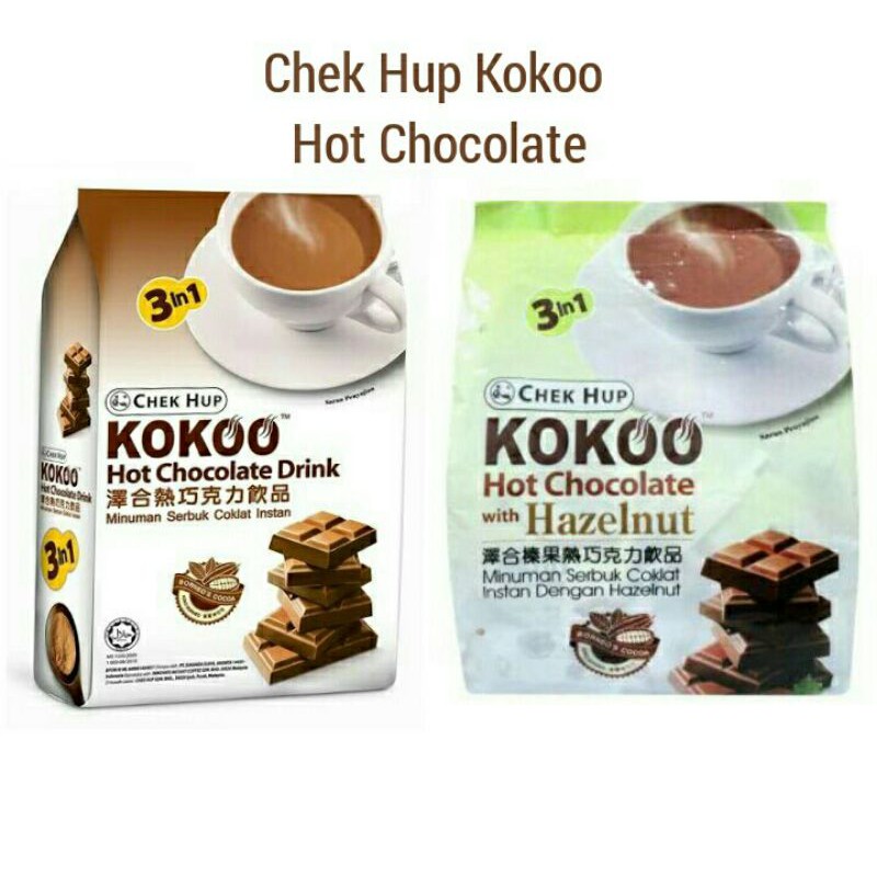 

Chek Hup Kokoo Hot Chocolate / With Hazelnut 15x40gr