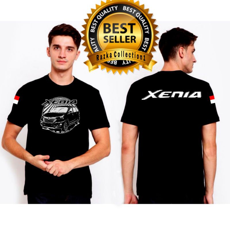 Baju Kaos Xenia / Baju Distro Otomotif Mobil Daihatsu Xenia Siluet Terbaru