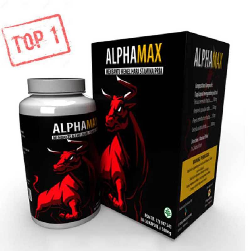 ALPHAMAX Kapsul Asli Original Obat Herbal Stamina Pria kuat Premium BPOM
