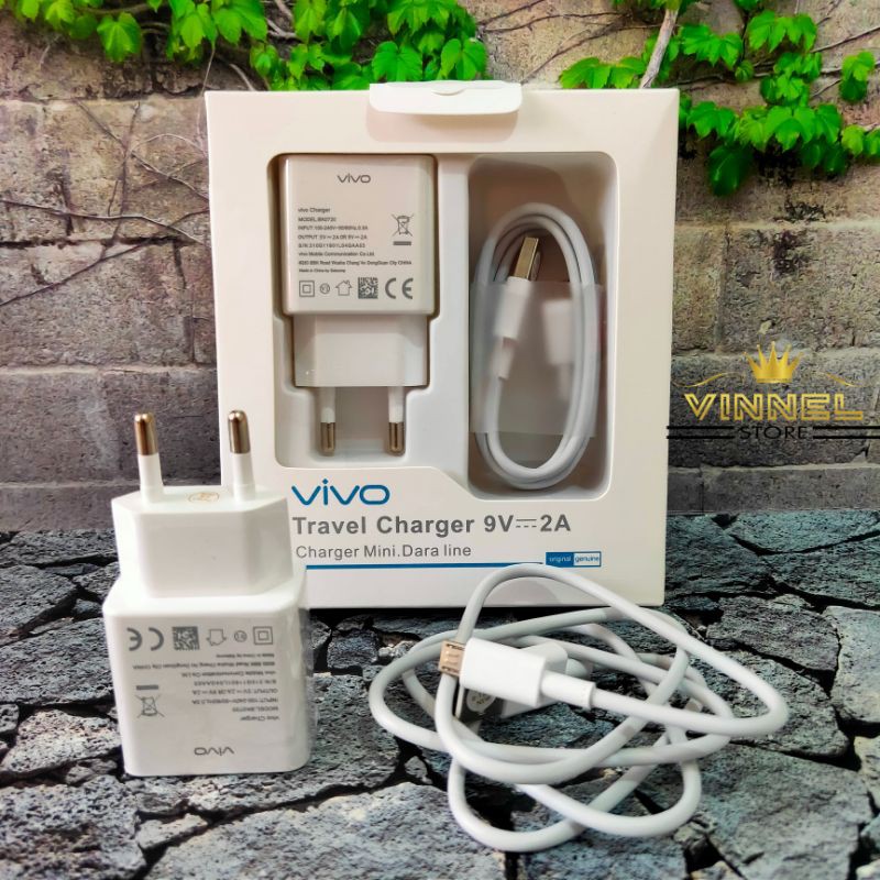 Charger Vivo Original 100% 2A Fast Charging ORI V5 V7 V9 V11 V15 Y11