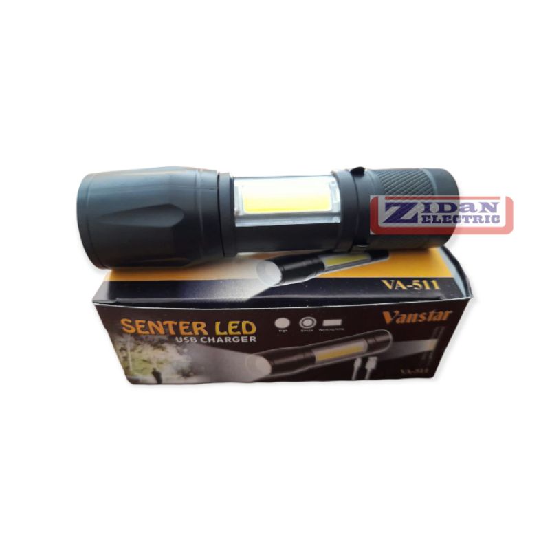 Senter Swat Mini Zoom LED USB Recharge / Senter Swat Police Mini Zoom LED