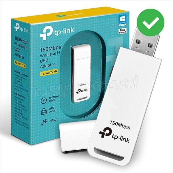 TP-LINK TL-WN727N USB WiFi Adapter 150Mbps Wireless