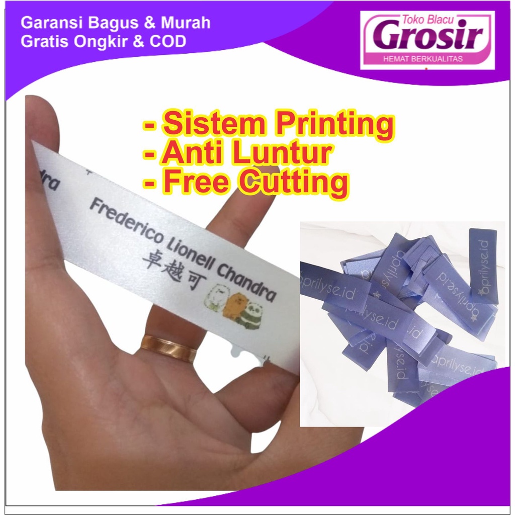 

Label Satin LABEL SATIN ANTI LUNTUR | PROMO TOKO BLACU